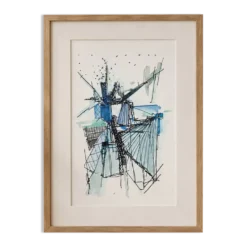 Acrylique original, dans l'esprit de Vieira da Si