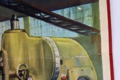 Affiche industrielle tchèque par Frantisek Bilek, années 1950