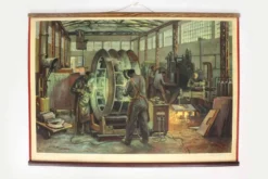 Affiche industrielle tchèque par Frantisek Bilek, années 1950