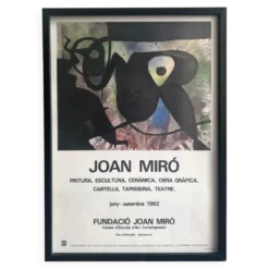 Affiche originale de fondation Miró Barcelone, Espagne 1982