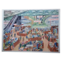 Affiche pédagogique scolaire, le grand magasin, Rossignol Montmorillon