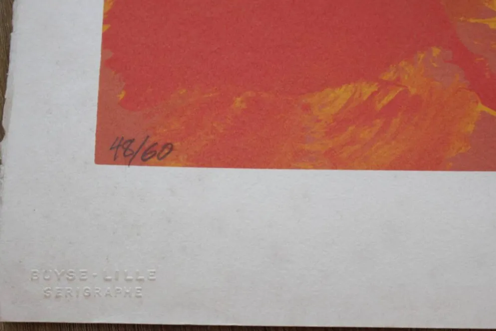 Affiche sérigraphie Mujer de l'artiste ramon alejandro numérotée 48/60