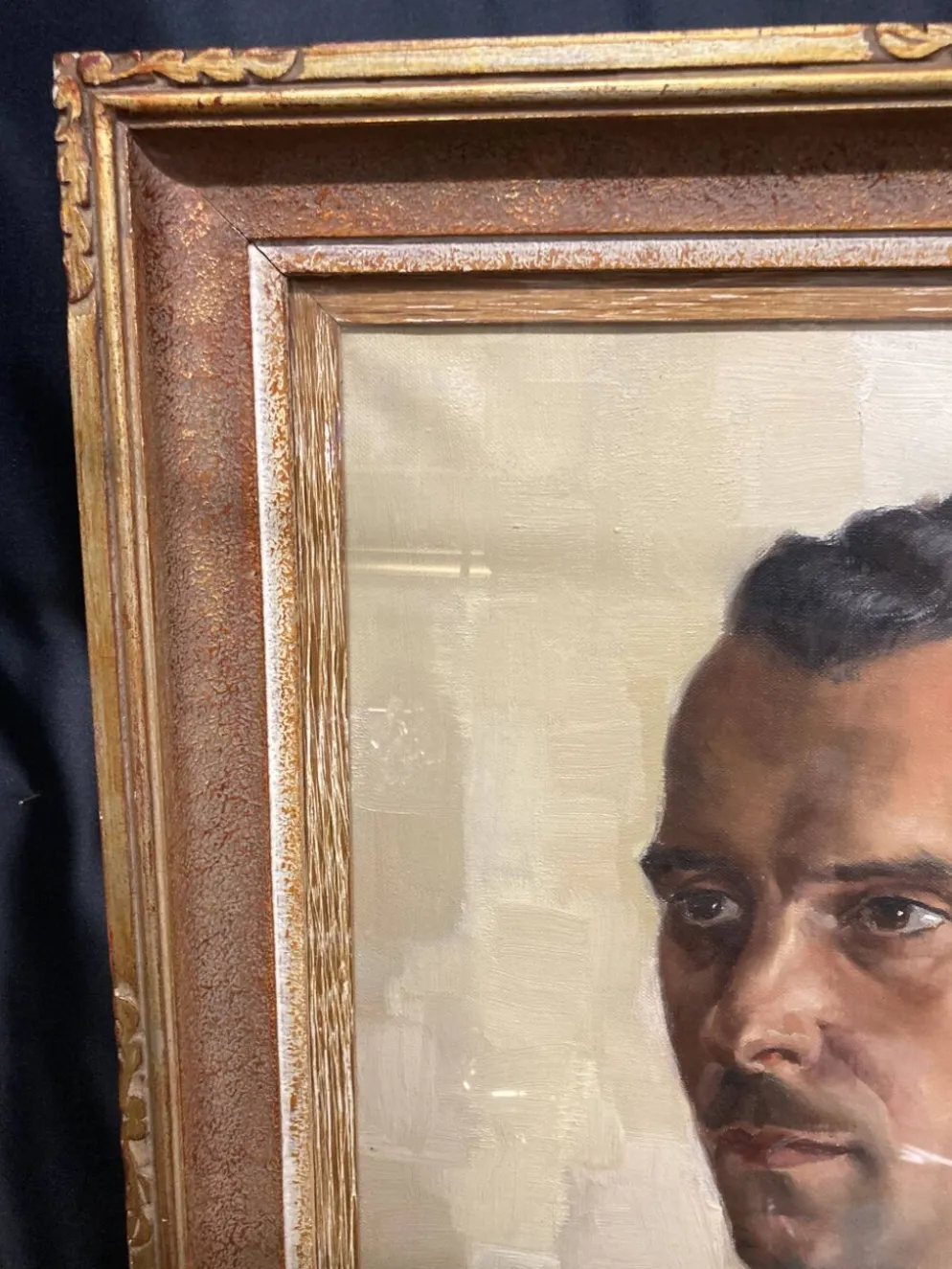 Aimé VAN BELLEGHEM (1922-1996), Portrait de René Brondel, huile sur toile