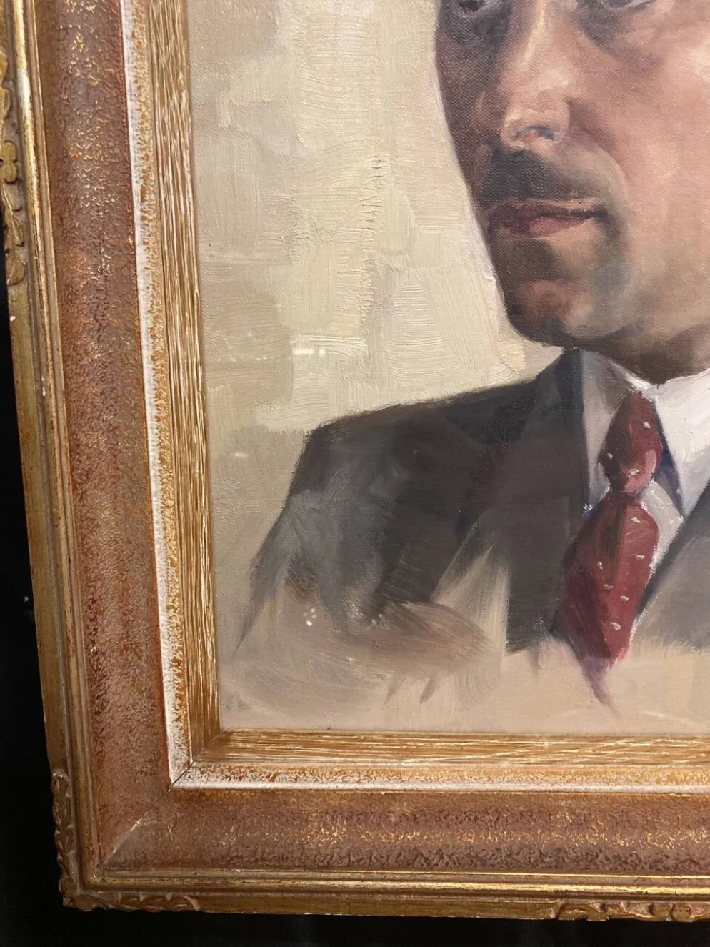 Aimé VAN BELLEGHEM (1922-1996), Portrait de René Brondel, huile sur toile