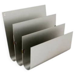 Aluminum Magazine Rack by Pierre Vandel for Espace Pierre Cardin, 1970s