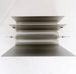 Aluminum Magazine Rack by Pierre Vandel for Espace Pierre Cardin, 1970s