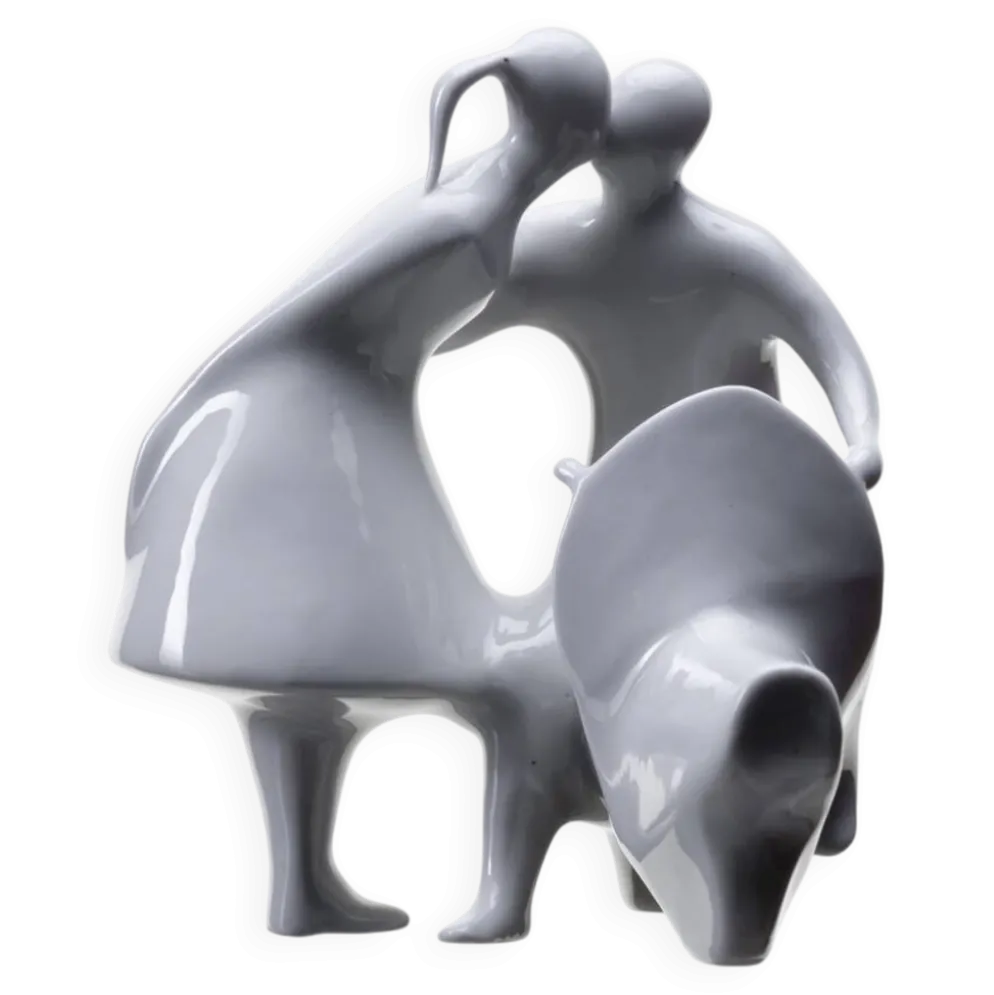 Amants avec une matraque, Jiří Černoch, Royal Dux, années 2000, République tchèque