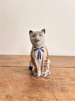Ancien Chat Céramique Mexico Mexique Tonala