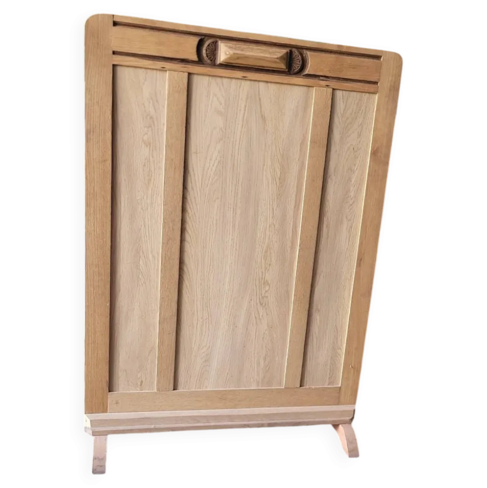Ancien écran de cheminée décoratif en bois