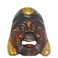 Ancien masque en bois de Boudha