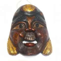 Ancien masque en bois de Boudha