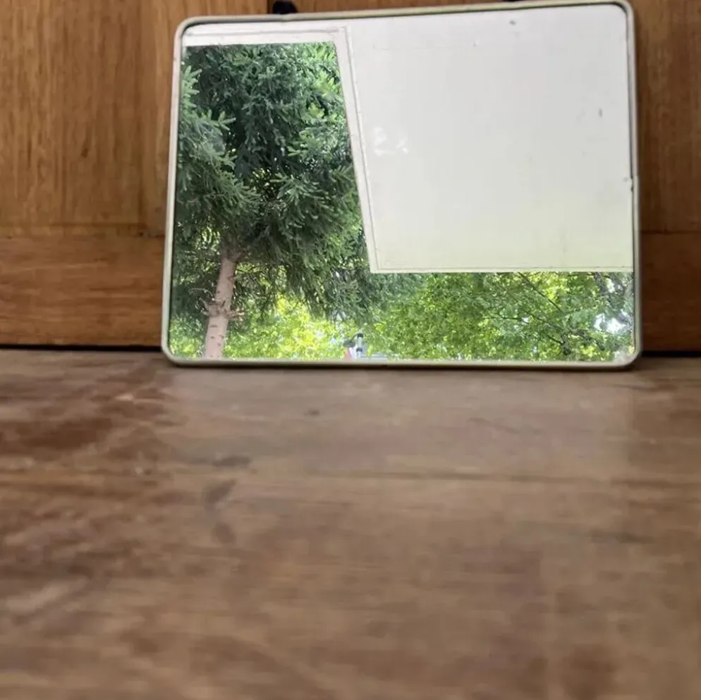 Ancien miroir barbier