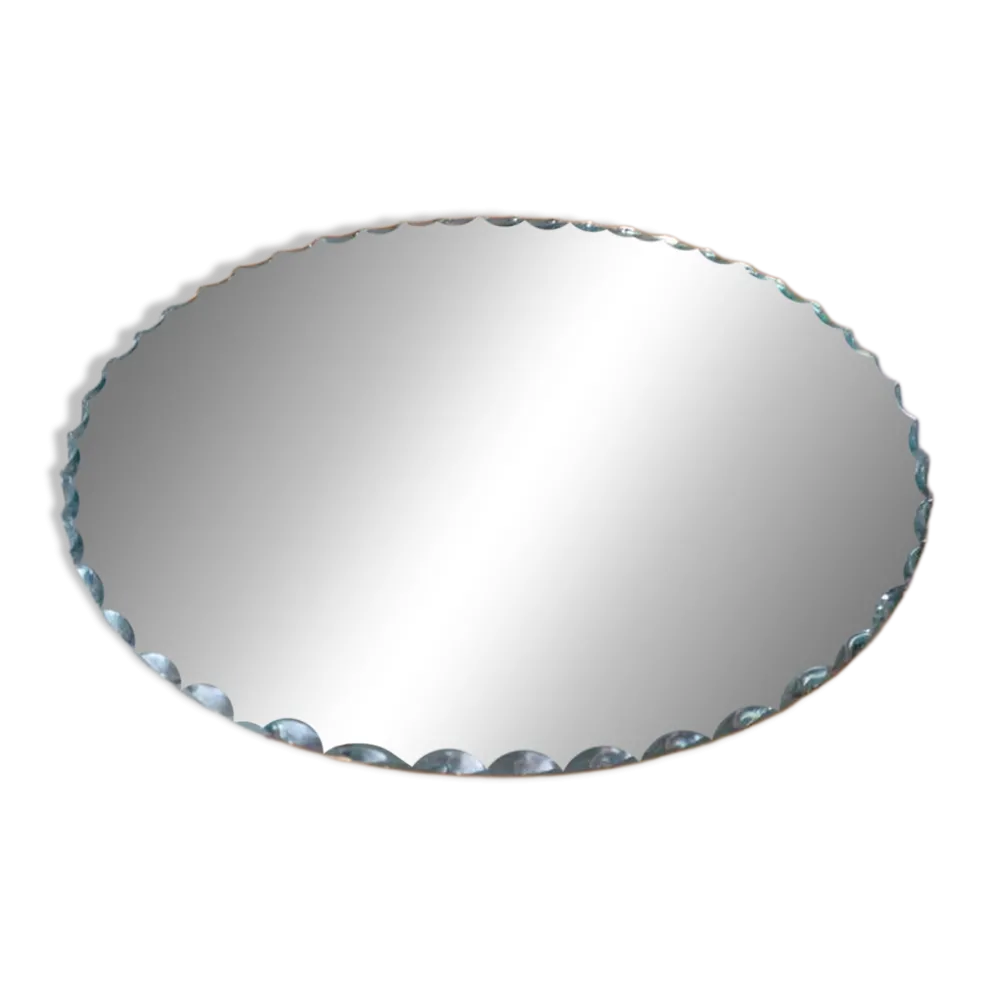 Ancien miroir biseauté