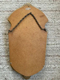 Ancien miroir en bois doré Rocaille des années 70