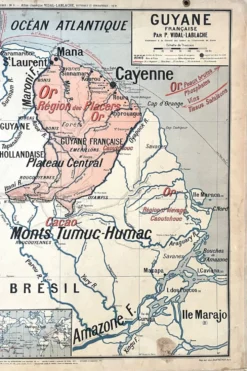 Ancienne carte scolaire Vidal-Lablache 37, T10, 1914 - Afrique occidentale