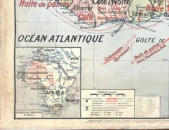 Ancienne carte scolaire Vidal-Lablache 37, T10, 1914 - Afrique occidentale