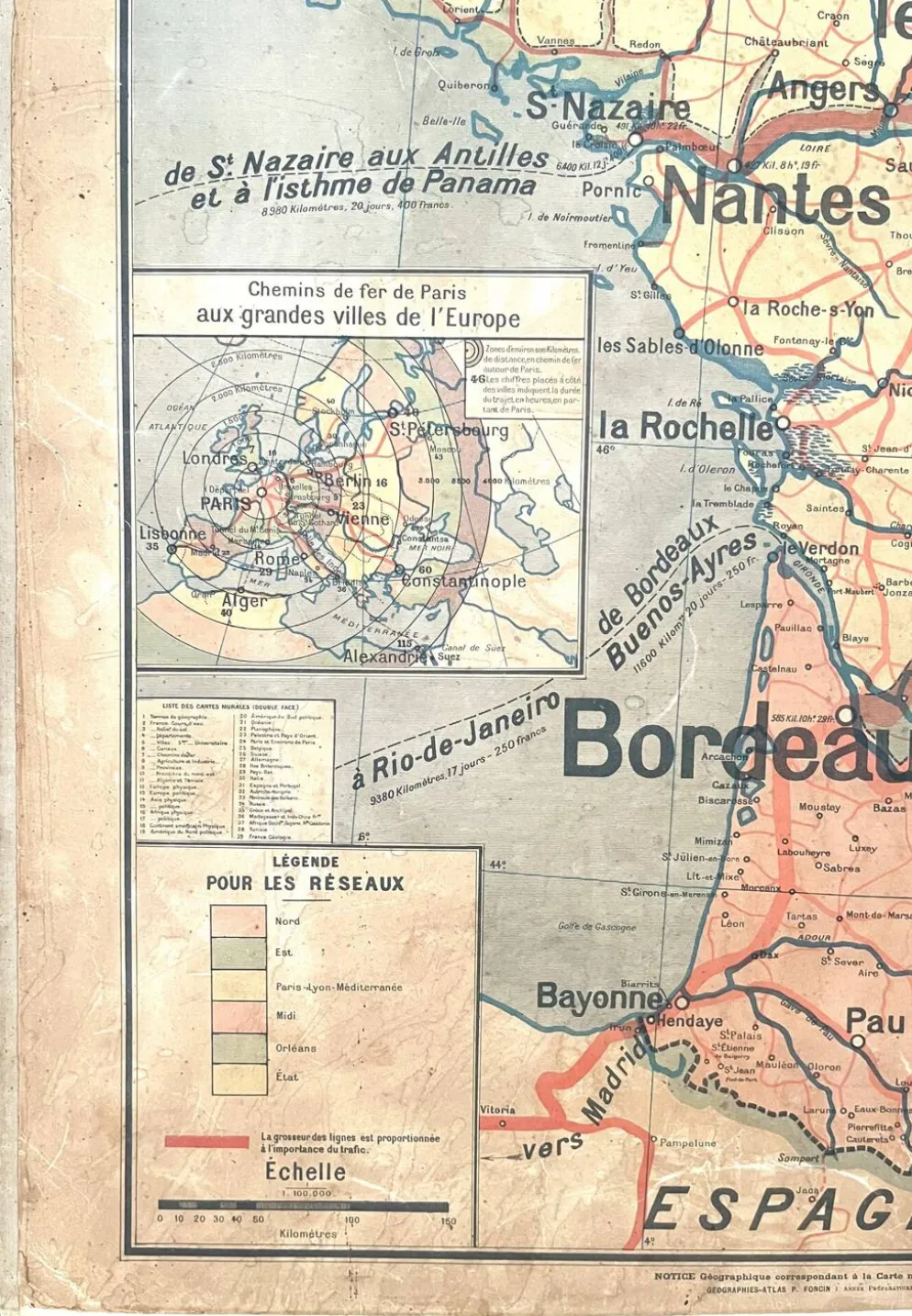 Ancienne carte Vidal-Lablache 7, Mézières, T41, 1900 - France Trains