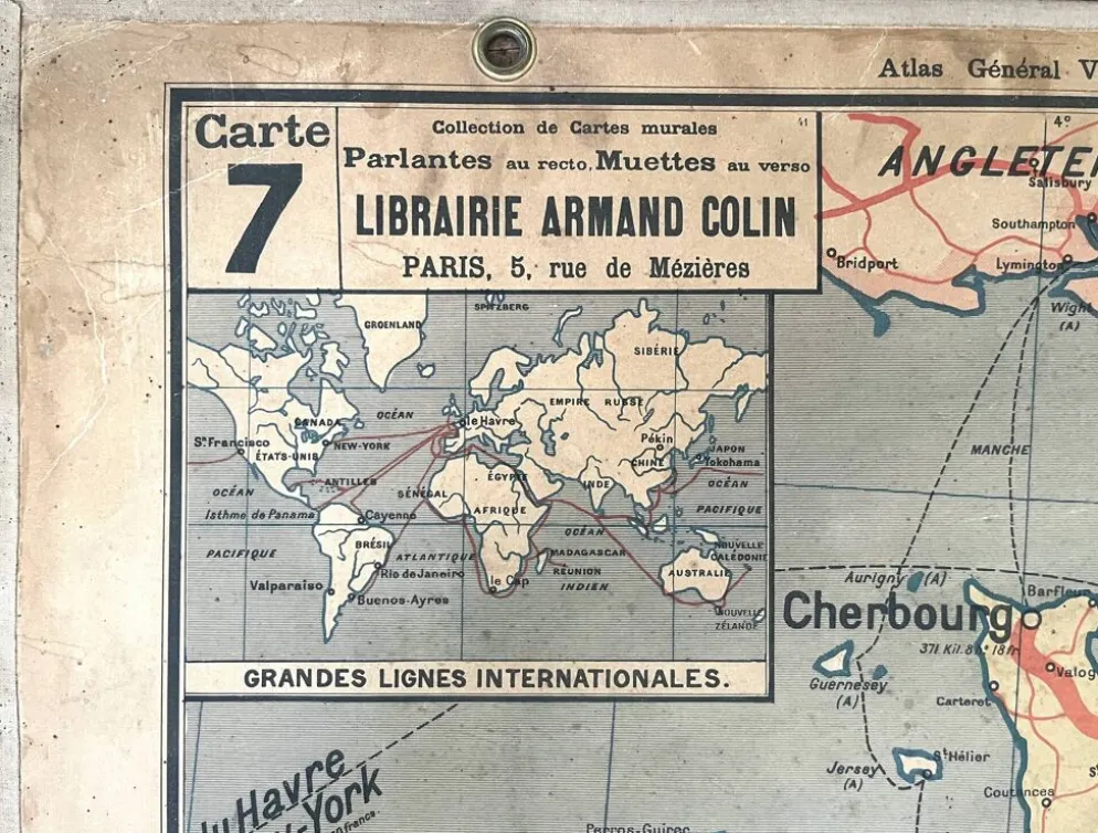 Ancienne carte Vidal-Lablache 7, Mézières, T41, 1900 - France Trains