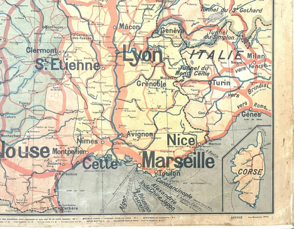Ancienne carte Vidal-Lablache 7, Mézières, T41, 1900 - France Trains