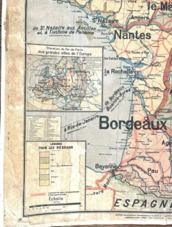 Ancienne carte Vidal-Lablache 7, Mézières, T45, 1910 - France Trains