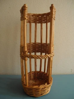 ancienne claie pain osier panier déco vintage wicker bread rack basket