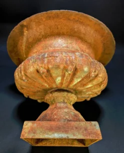 Ancienne Jardinière en Fonte – Vasque Médicis sur pied – 27 cm – 5,5 kg