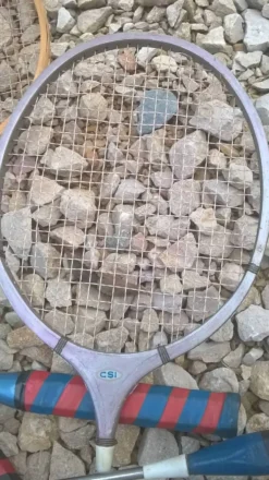 ancienne raquette badminton