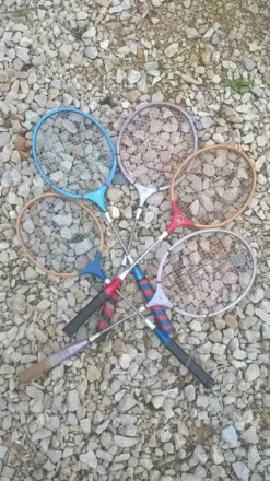 ancienne raquette badminton