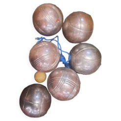 6 anciennes boules de petanque