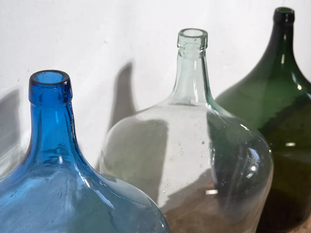 Anciennes coupes en verre (c.1920). Ensemble 3 pièces #4