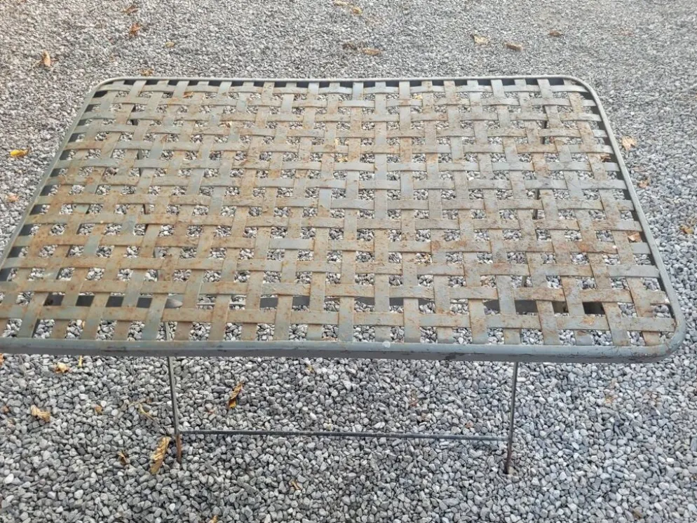 Ancienne table de jardin pliante