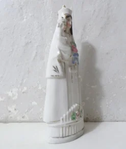 Ancienne vierge Marie statue en porcelaine Notre Dame 16,5 cm