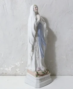 Ancienne vierge Marie statue en biscuit 25,5 cm