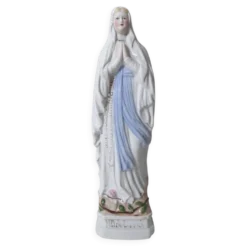 Ancienne vierge Marie statue en biscuit 25,5 cm