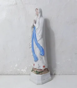 Ancienne vierge Marie statue en biscuit XIXème