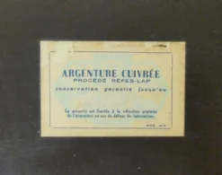 Ancienn miroir ciselé art déco argenture cuivre