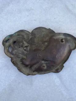 Ancien vide poche art nouveau femme à la lyre