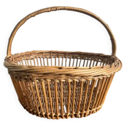 anier vintage en osier, années 50