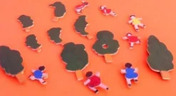 Années 1940 Jeu de formes Puzzle bois 