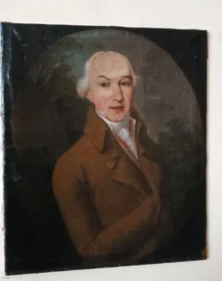 An old portrait of a gentleman dating from the late 18th century