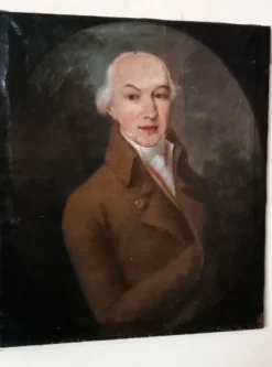 An old portrait of a gentleman dating from the late 18th century