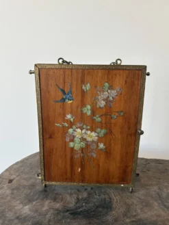 Antieke bronzen triplet spiegel uit 1900