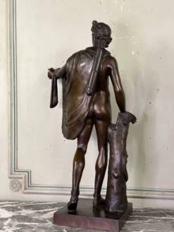 Apollon du Belvédère, bronze d’après l’antique, cachet du fondeur, Jaboeuf et Rouard, Paris