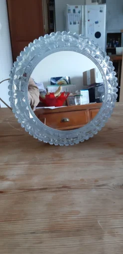 Applique vintage métal verre et miroir
