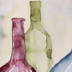 Aquarelle post impressionniste, Allemagne années 90
