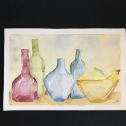 Aquarelle post impressionniste, Allemagne années 90