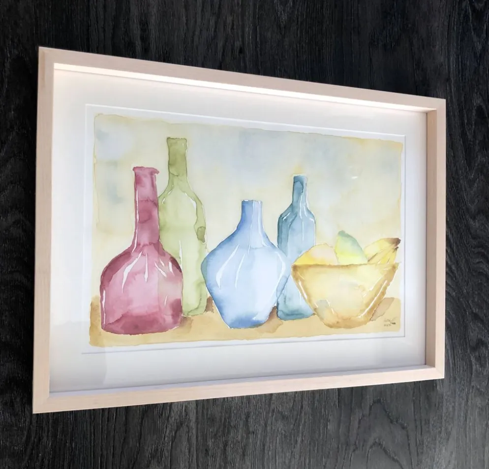 Aquarelle post impressionniste, Allemagne années 90