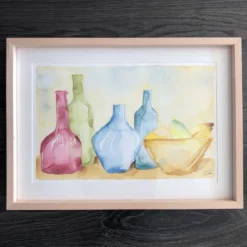 Aquarelle post impressionniste, Allemagne années 90