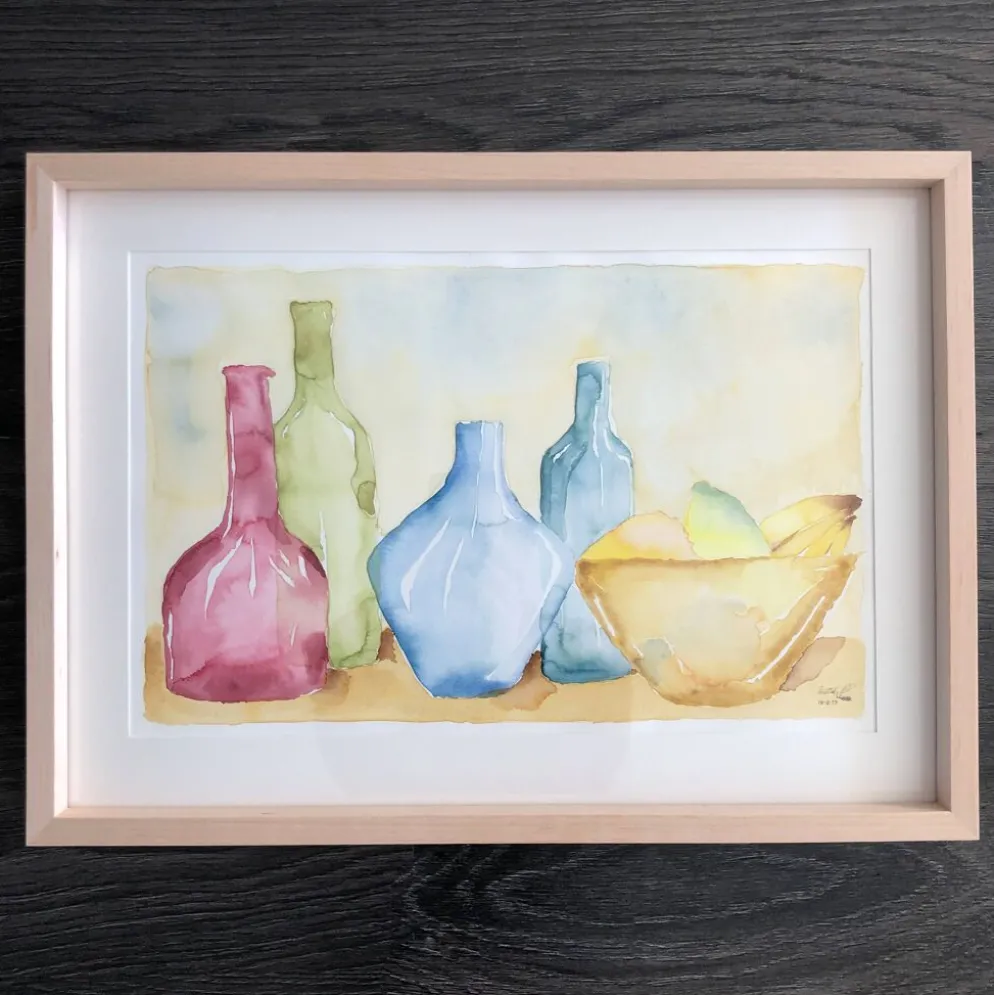 Aquarelle post impressionniste, Allemagne années 90