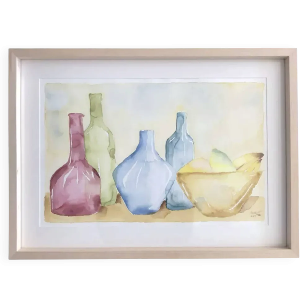 Aquarelle post impressionniste, Allemagne années 90